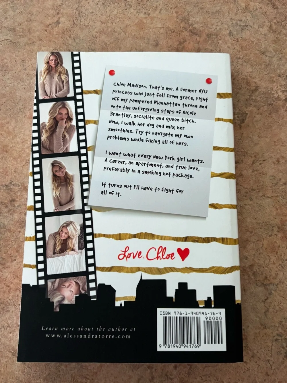 Love, Chloe by Alessandra Torre - Signed Paperback